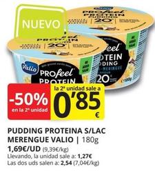 Oferta de Valio - Pudding Proteina S/lac Merengue por 1,69€ en Supermercados MAS