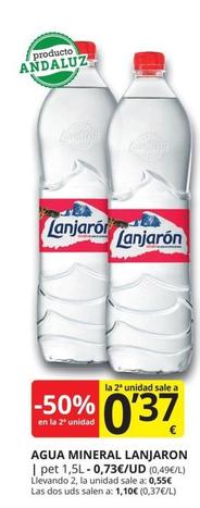 Oferta de Lanjarón - Agua Mineral por 0,73€ en Supermercados MAS