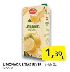 Oferta de Juver - Limonada S/gas por 1,39€ en Supermercados MAS