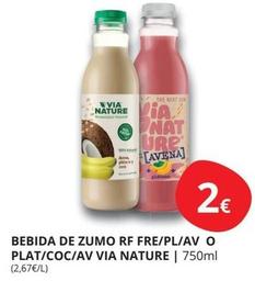 Oferta de Bebida De Zumo Rf Fre/pl/av por 2€ en Supermercados MAS