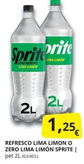 Oferta de Sprite - Refresco Lima Limon O Zero Lima Limón por 1,25€ en Supermercados MAS