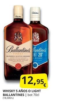 Oferta de Ballantine's - Whisky 5 Años por 12,95€ en Supermercados MAS