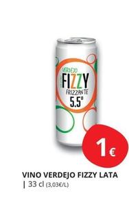 Oferta de Mas - Vino Verdejo Fizzy Lata por 1€ en Supermercados MAS