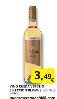 Oferta de Blume - Vino Rueda Verdejo Seleccion  por 3,49€ en Supermercados MAS