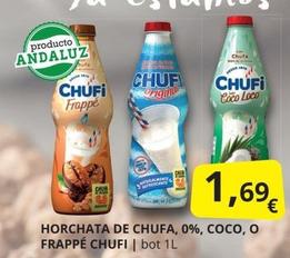 Oferta de Chufi - Horchata De Chufa, 0%, Coco, O Frappé por 1,69€ en Supermercados MAS