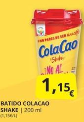Oferta de Cola Cao - Batido Shake por 1,15€ en Supermercados MAS