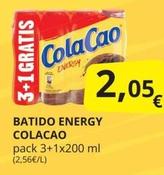 Oferta de Cola Cao - Batido Energy por 2,05€ en Supermercados MAS