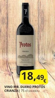 Oferta de Protos - Vino Rib. Duero Crianza por 18,49€ en Supermercados MAS