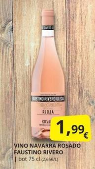 Oferta de Faustino Rivero - Vino Navarra Rosado por 1,99€ en Supermercados MAS