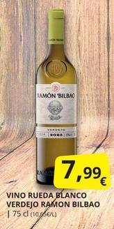 Oferta de Ramón Bilbao - Vino Rueda Blanco Verdejo por 7,99€ en Supermercados MAS