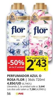 Oferta de Flor - Perfumador Azul O Rosa por 4,85€ en Supermercados MAS