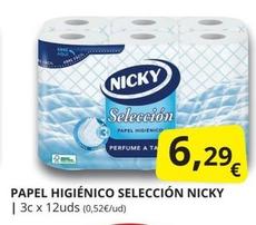 Oferta de Nicky - Papel Higiénico Selección por 6,29€ en Supermercados MAS