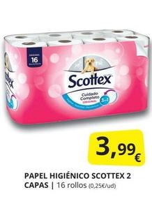 Oferta de Scottex - Papel Higiénico por 3,99€ en Supermercados MAS