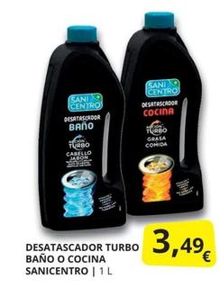Oferta de Desatascador Turbo Baño por 3,49€ en Supermercados MAS