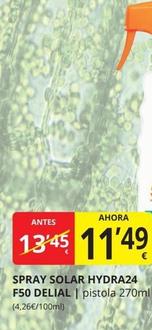 Oferta de Delial - Spray Solar Hydra24 F50 por 11,49€ en Supermercados MAS