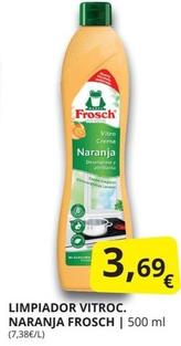 Oferta de Frosch - Limpiador Vitroc. Naranja por 3,69€ en Supermercados MAS