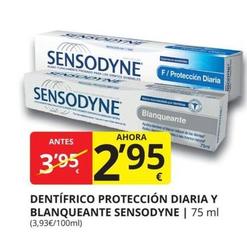 Oferta de Sensodyne - Dentífrico Protección Diaria Y Blanqueante por 2,95€ en Supermercados MAS