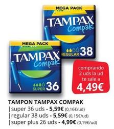 Oferta de Tampones por 5,59€ en Supermercados MAS