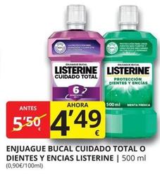Oferta de Enjuague bucal por 4,49€ en Supermercados MAS