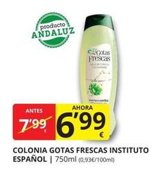 Oferta de Instituto Español - Colonia Gotas Frescas por 6,99€ en Supermercados MAS