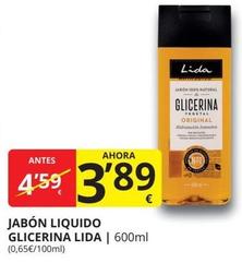 Oferta de Lida - Jabón Liquido Glicerina por 3,89€ en Supermercados MAS