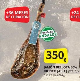 Oferta de Jabu - Jamón Bellota 50% Ibérico por 350€ en Supermercados MAS