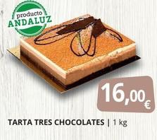 Oferta de Mas - Tarta Tres Chocolates por 16€ en Supermercados MAS