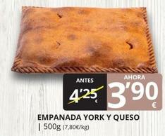 Oferta de Mas - Empanada York Y Queso por 3,9€ en Supermercados MAS