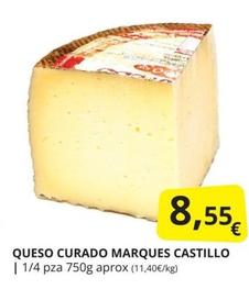 Oferta de Marqués Del Castillo - Queso Curado por 8,55€ en Supermercados MAS