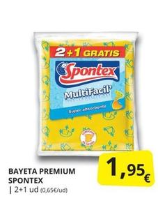 Oferta de Spontex - Bayeta Premium por 1,95€ en Supermercados MAS