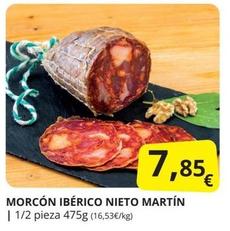Oferta de Nieto Martín - Morcón Ibérico por 7,85€ en Supermercados MAS