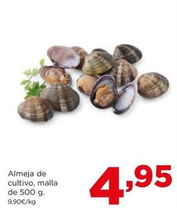 Oferta de Almejas De Cultivo por 4,95€ en Alimerka