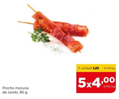 Oferta de Pincho Moruno De Cerdo por 1,25€ en Alimerka