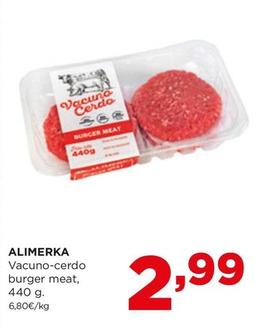 Oferta de Alimerka - Vacuno-cerdo Burger Meat por 2,99€ en Alimerka