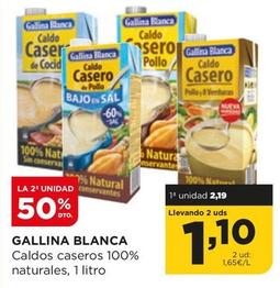 Oferta de Gallina Blanca - Caldos Caseros 100% Naturales por 2,19€ en Alimerka