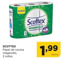 Oferta de Scottex - Papel De Cocina Megarollo por 1,99€ en Alimerka