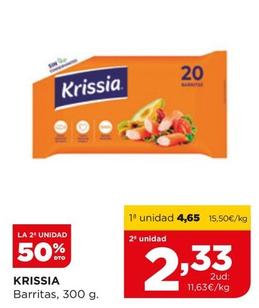 Oferta de Krissia - Barritas por 4,65€ en Alimerka