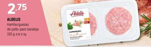 Oferta de Aldelis - Hamburguesas De Pollo-pavo Bandeja por 2,75€ en Coviran