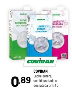 Oferta de Leche por 0,89€ en Coviran