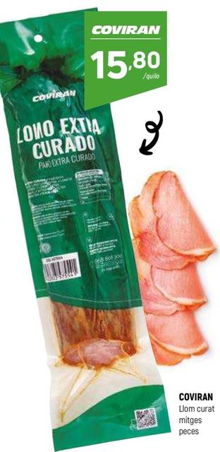 Oferta de Lomo curado por 15,8€ en Coviran