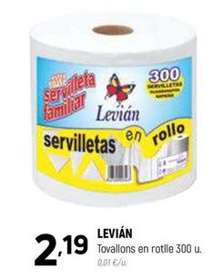 Oferta de Servilletas de papel por 2,19€ en Coviran