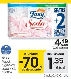 Oferta de Foxy - Papel Higienico por 4,49€ en Eroski