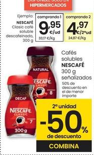 Oferta de Nescafé - Clasic Café Soluble Descafeinado por 9,95€ en Eroski