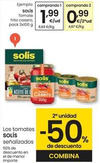 Oferta de Solís - Tomate Frito Casero por 1,99€ en Eroski