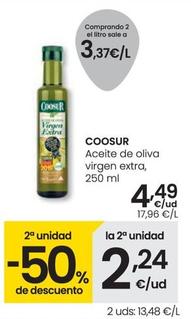 Oferta de Coosur - Aceite De Oliva Virgen Extra por 4,49€ en Eroski