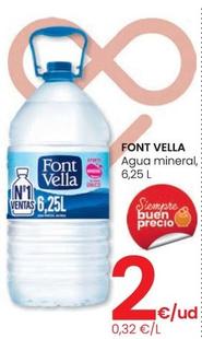 Oferta de Font Vella - Agua Mineral por 2€ en Eroski