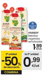 Oferta de Vivesoy - Bebidas Vegetales por 1,99€ en Eroski