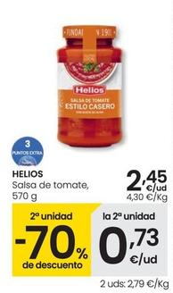 Oferta de Helios - Salsa De Tomate por 2,45€ en Eroski