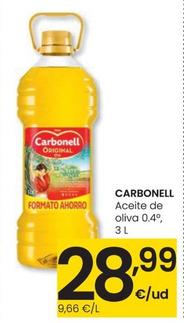 Oferta de Carbonell - Aceite De Oliva 0,4 por 28,99€ en Eroski