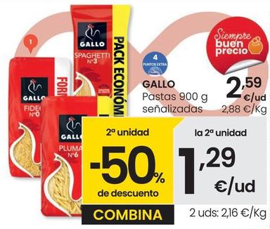 Oferta de Gallo - Pastas por 2,59€ en Eroski